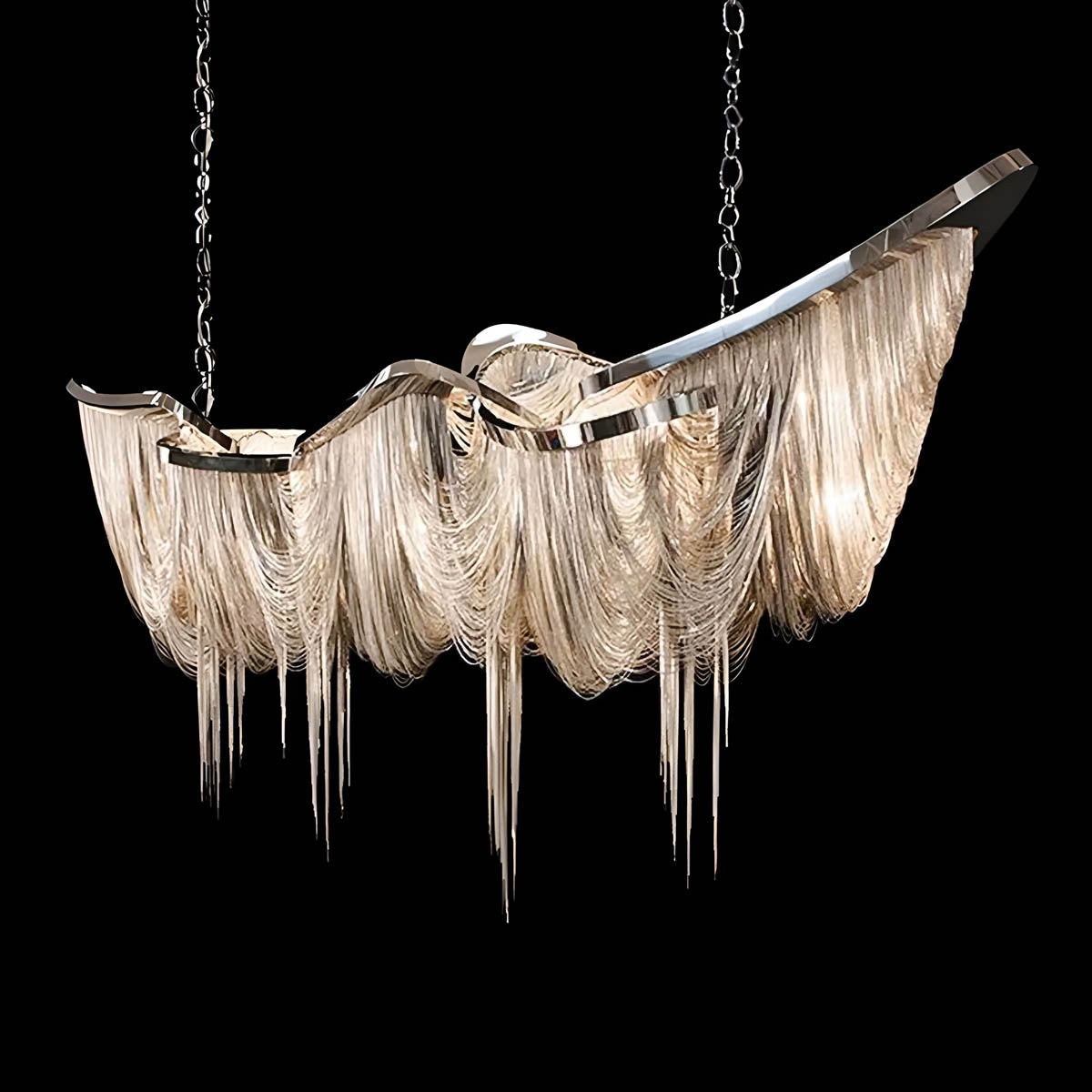 Kingsley Branch Aluminum Chandelier — gallery image 7