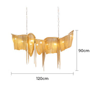 Kingsley Branch Aluminum Chandelier — gallery image 14