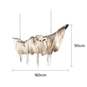 Kingsley Branch Aluminum Chandelier — gallery image 15