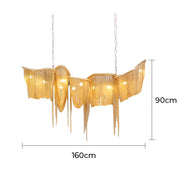 Kingsley Branch Aluminum Chandelier — gallery image 16