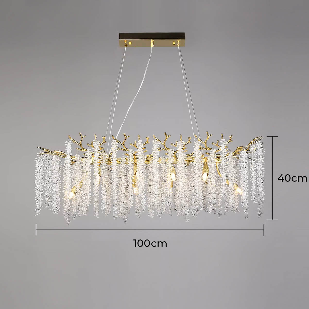 Riverton Branch Crystal Branch Chandelier — gallery image 22