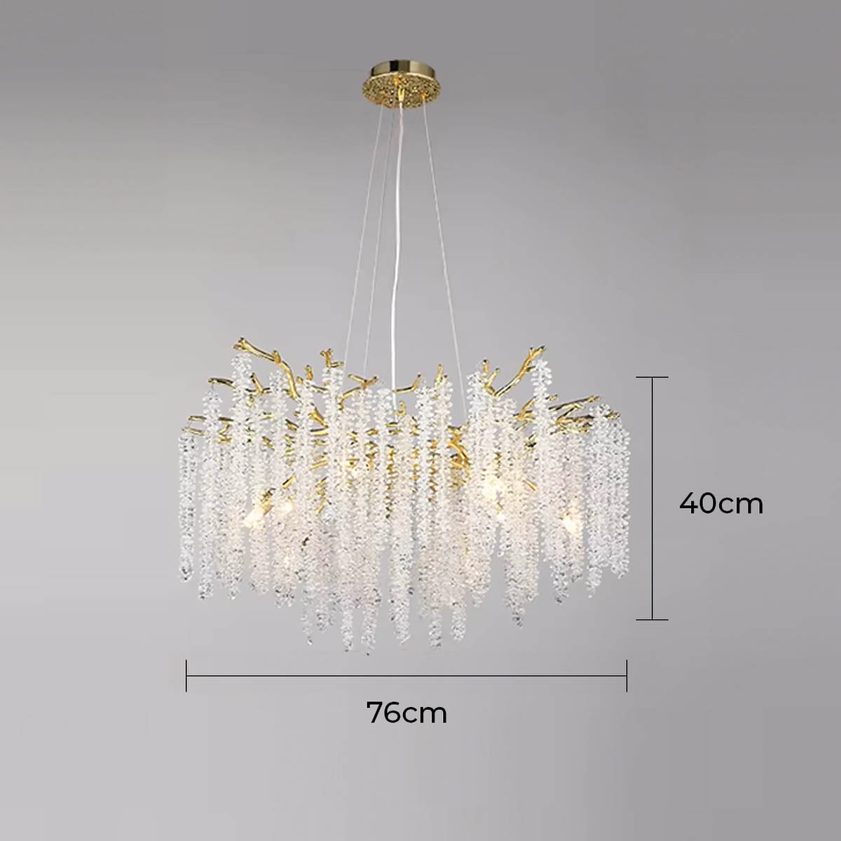 Riverton Branch Crystal Branch Chandelier — gallery image 18