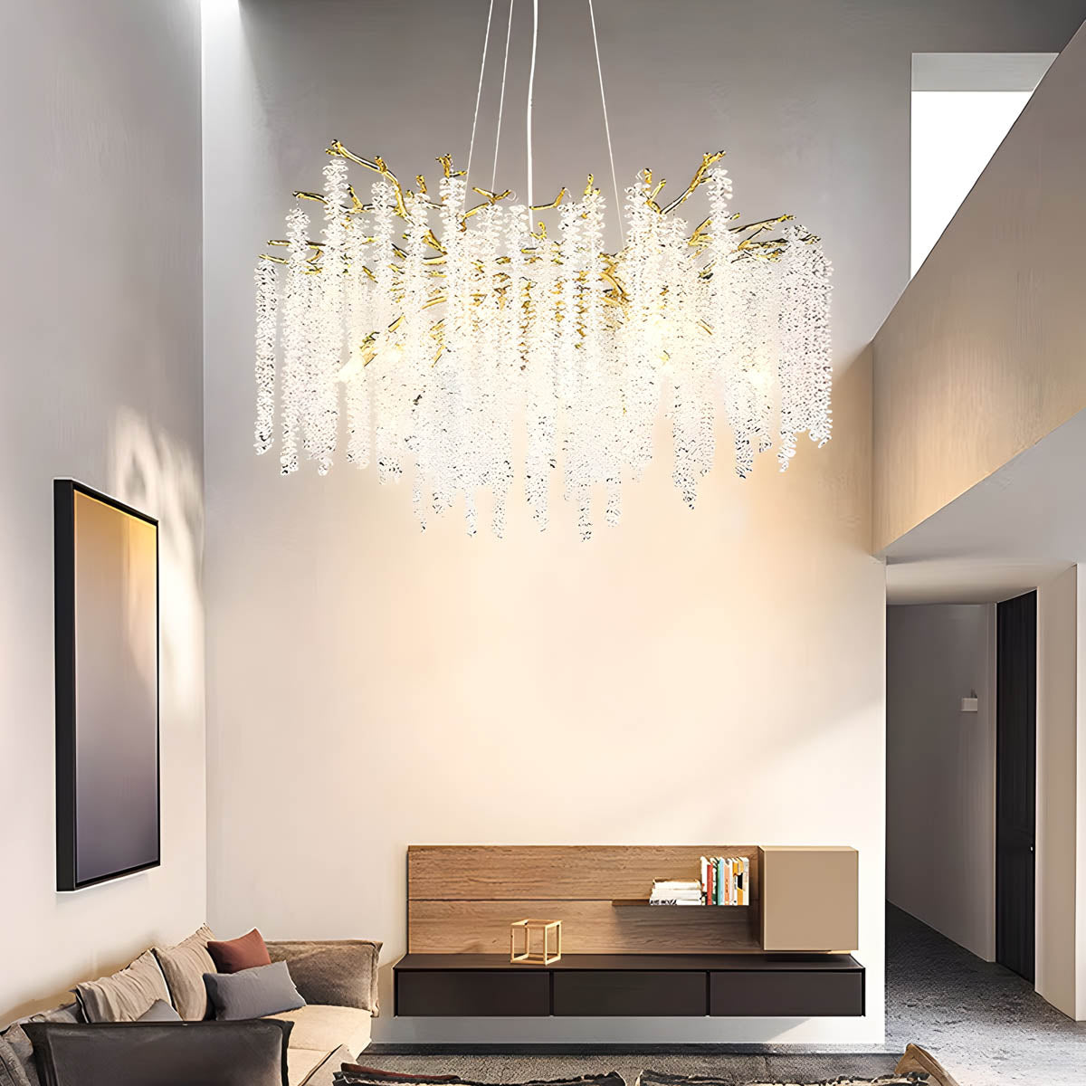 Riverton Branch Crystal Branch Chandelier — gallery image 9