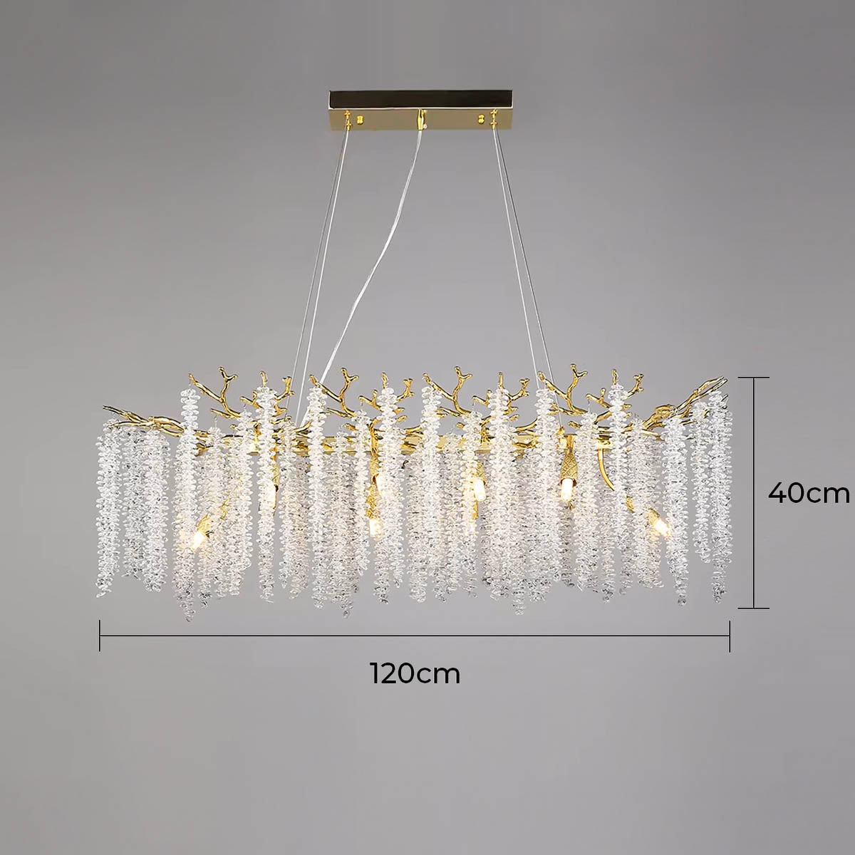 Riverton Branch Crystal Branch Chandelier — gallery image 24