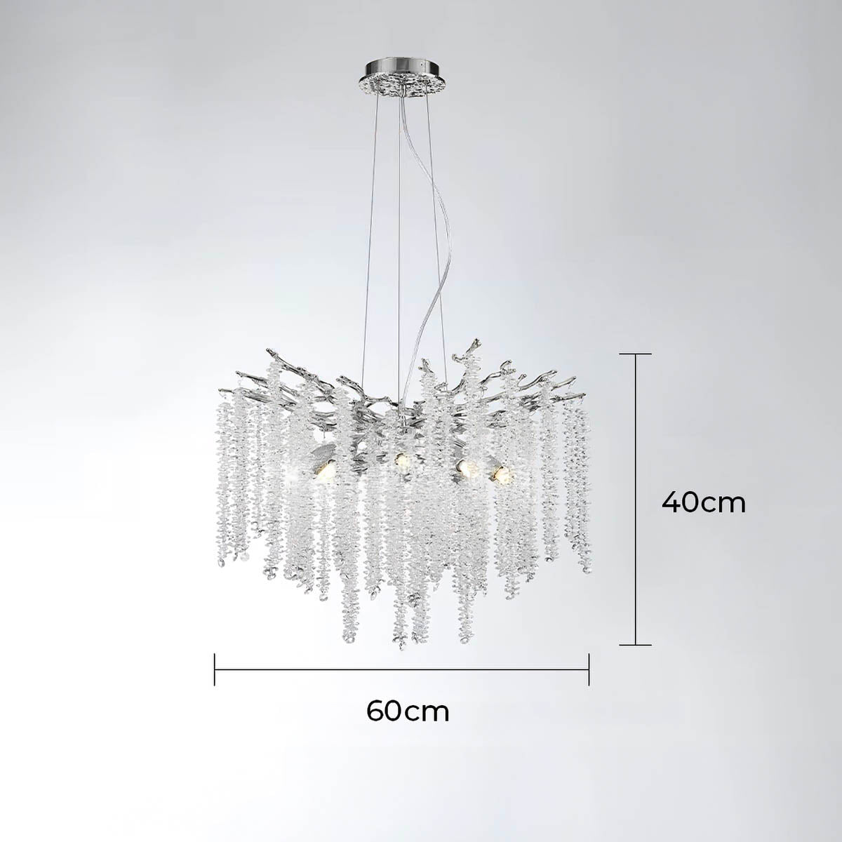 Riverton Branch Crystal Branch Chandelier — gallery image 15
