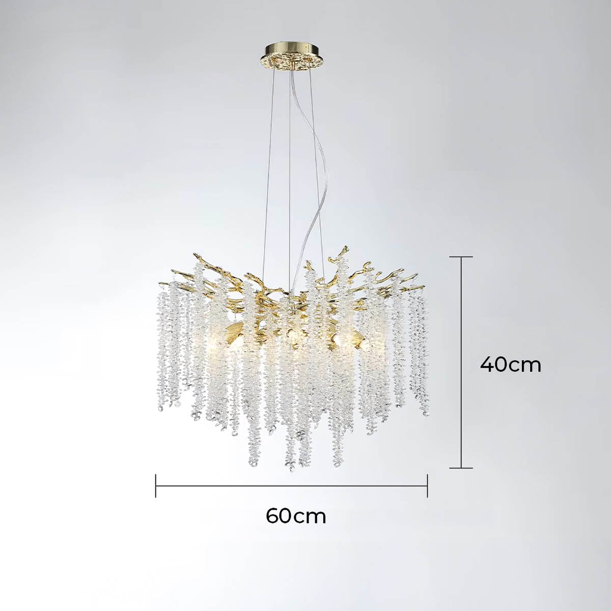 Riverton Branch Crystal Branch Chandelier — gallery image 16