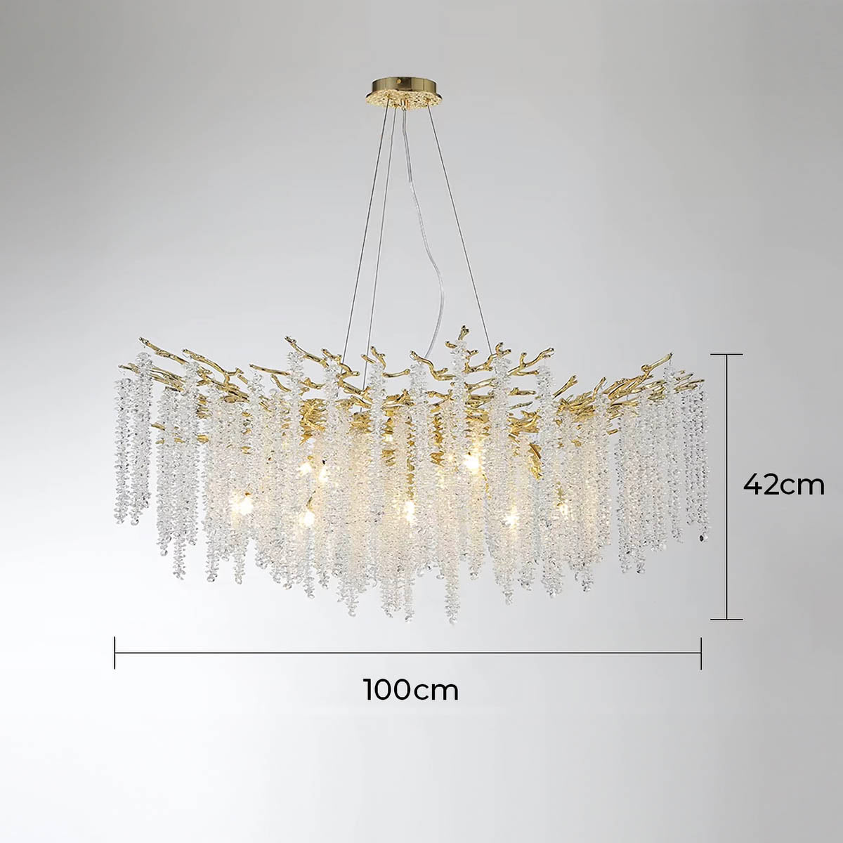 Riverton Branch Crystal Branch Chandelier — gallery image 20