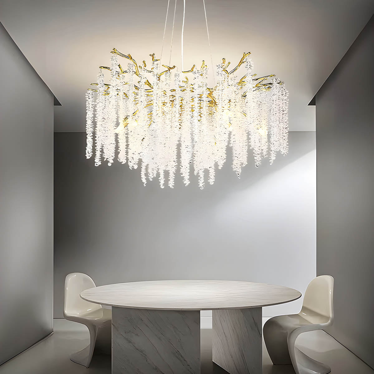 Riverton Branch Crystal Branch Chandelier — gallery image 6