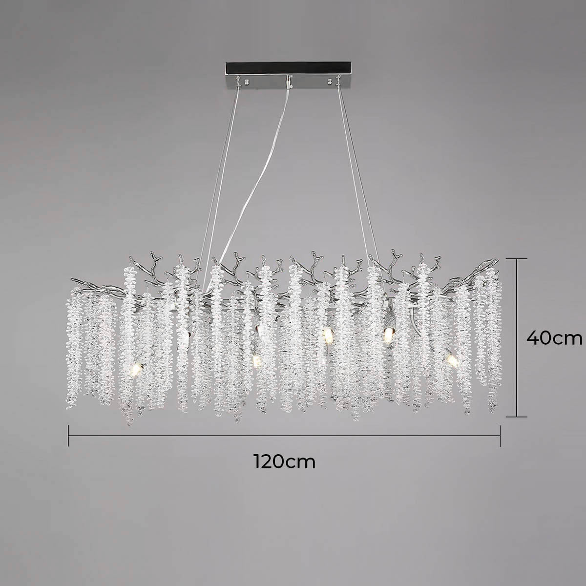 Riverton Branch Crystal Branch Chandelier — gallery image 23