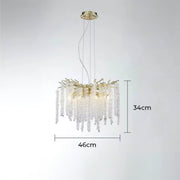Riverton Branch Crystal Branch Chandelier — gallery image 14