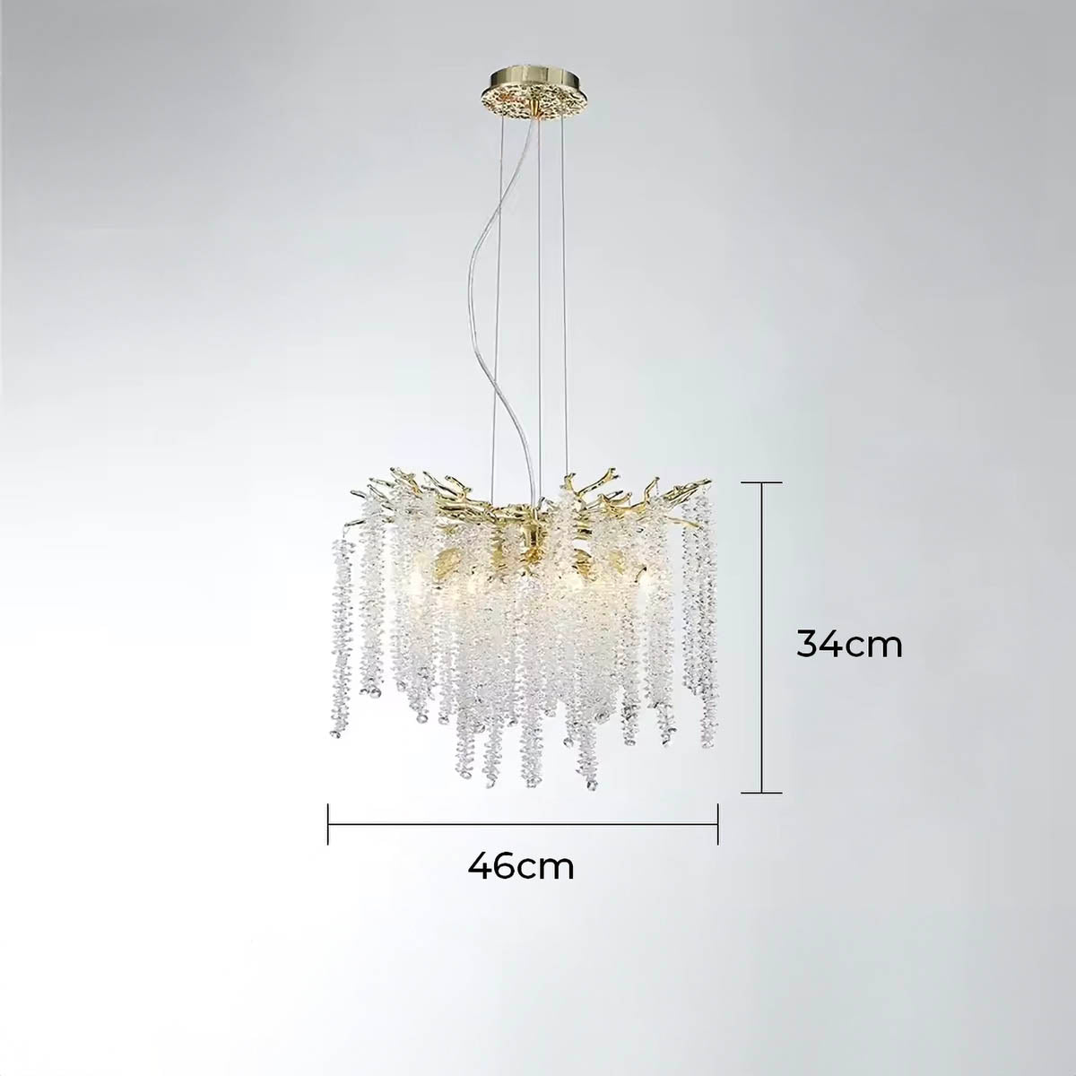 Riverton Branch Crystal Branch Chandelier — gallery image 14