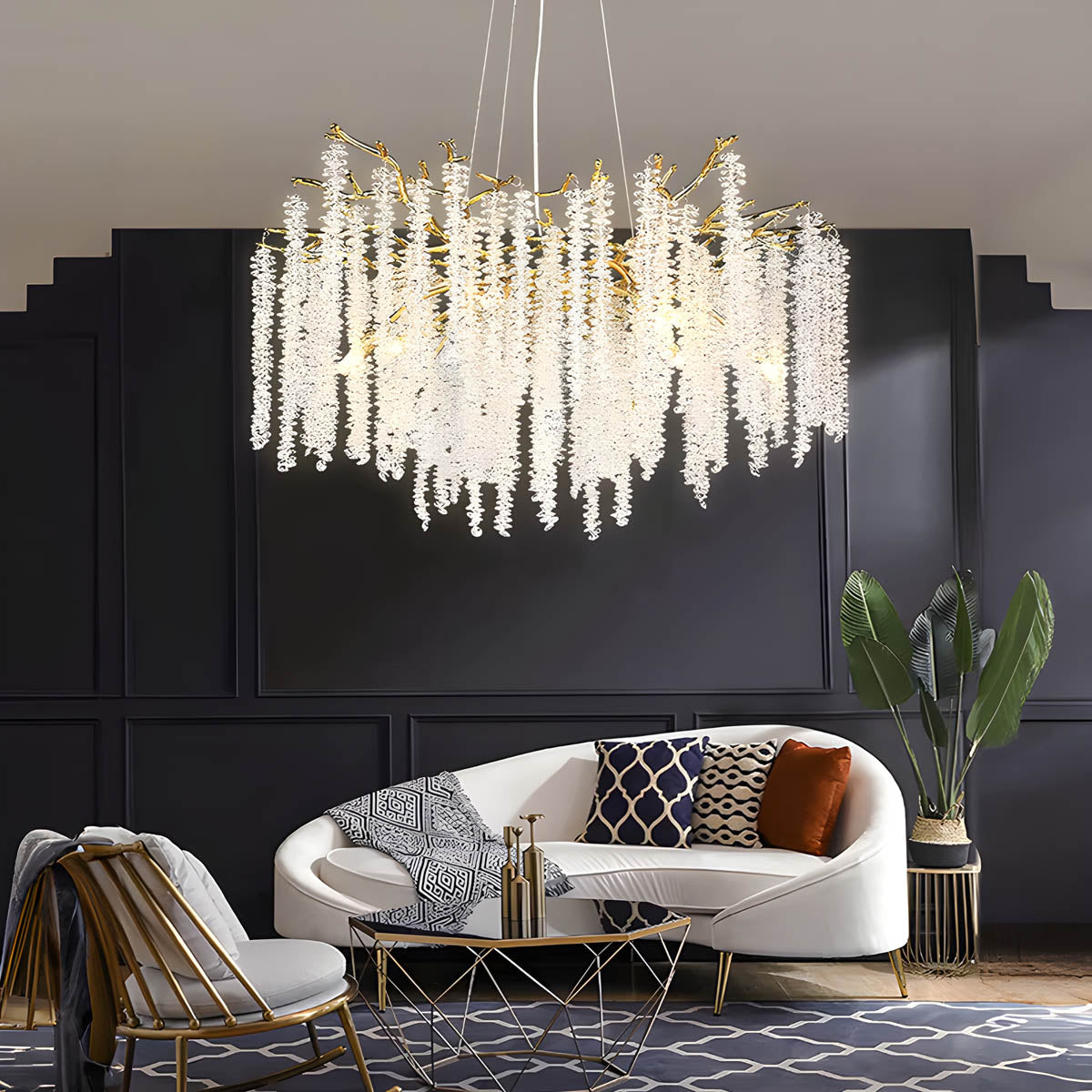 Riverton Branch Crystal Branch Chandelier — gallery image 2