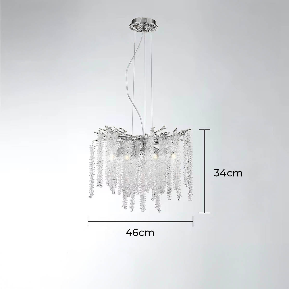 Riverton Branch Crystal Branch Chandelier — gallery image 13