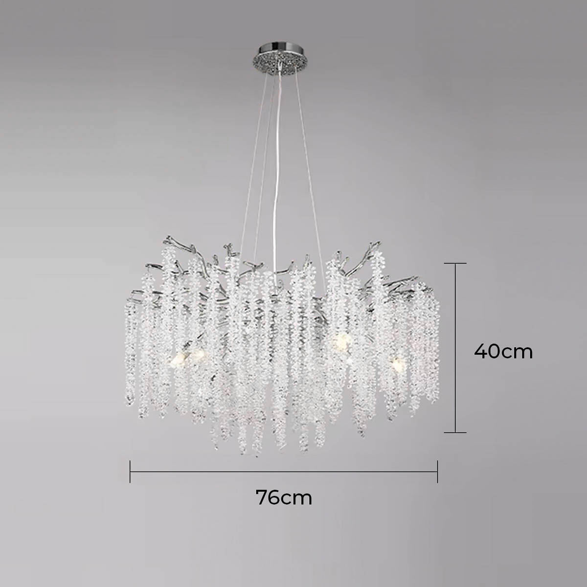 Riverton Branch Crystal Branch Chandelier — gallery image 17