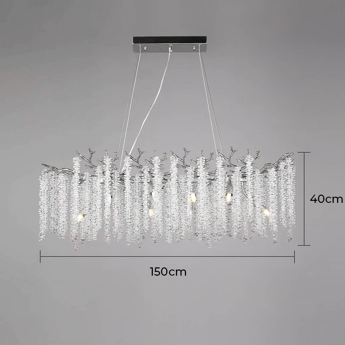 Riverton Branch Crystal Branch Chandelier — gallery image 25