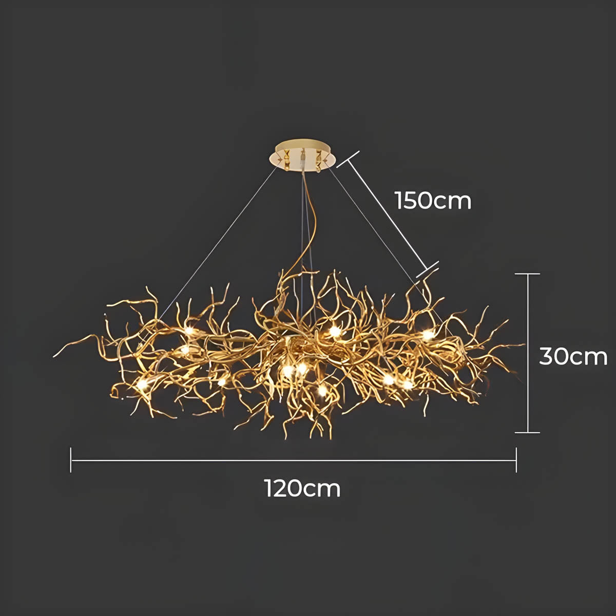 Fielding Branch Aluminum Branch Chandelier — gallery image 14