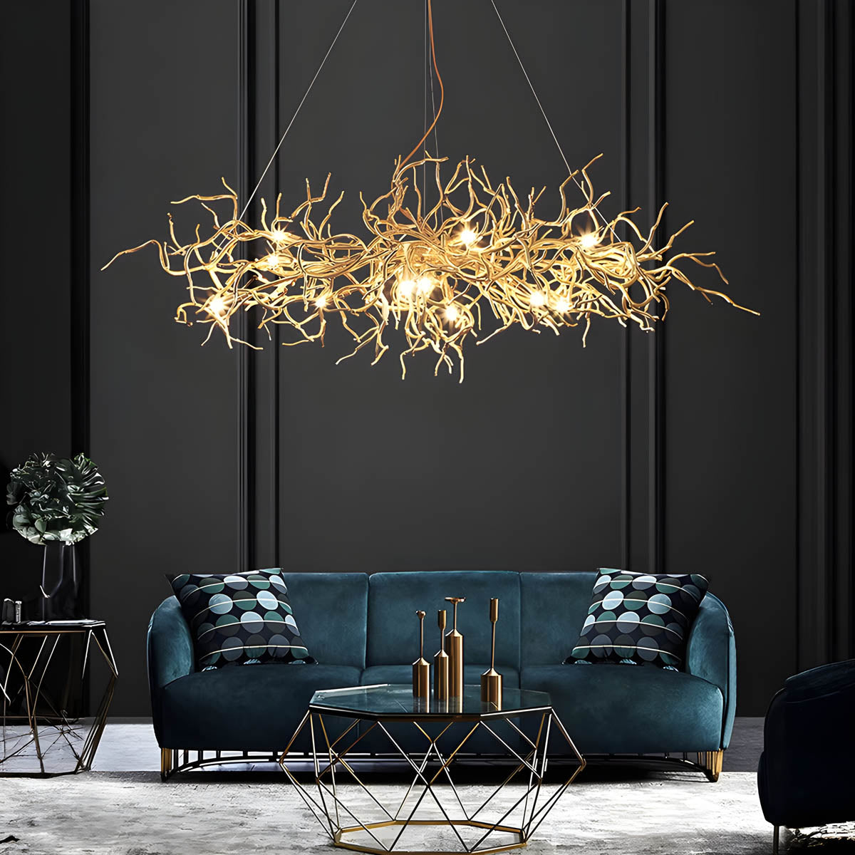 Fielding Branch Aluminum Branch Chandelier — gallery image 2