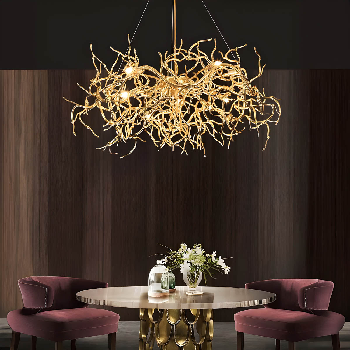 Fielding Branch Aluminum Branch Chandelier — gallery image 3