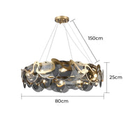 Brookfield Branch Glass Chandelier — gallery image 16