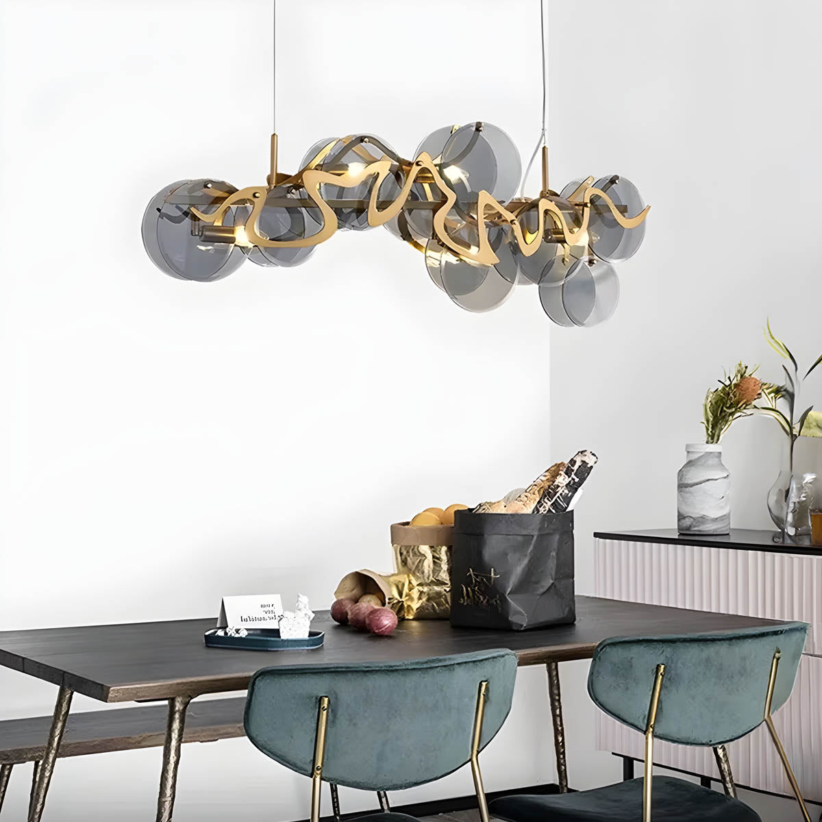 Brookfield Branch Glass Chandelier — gallery image 11