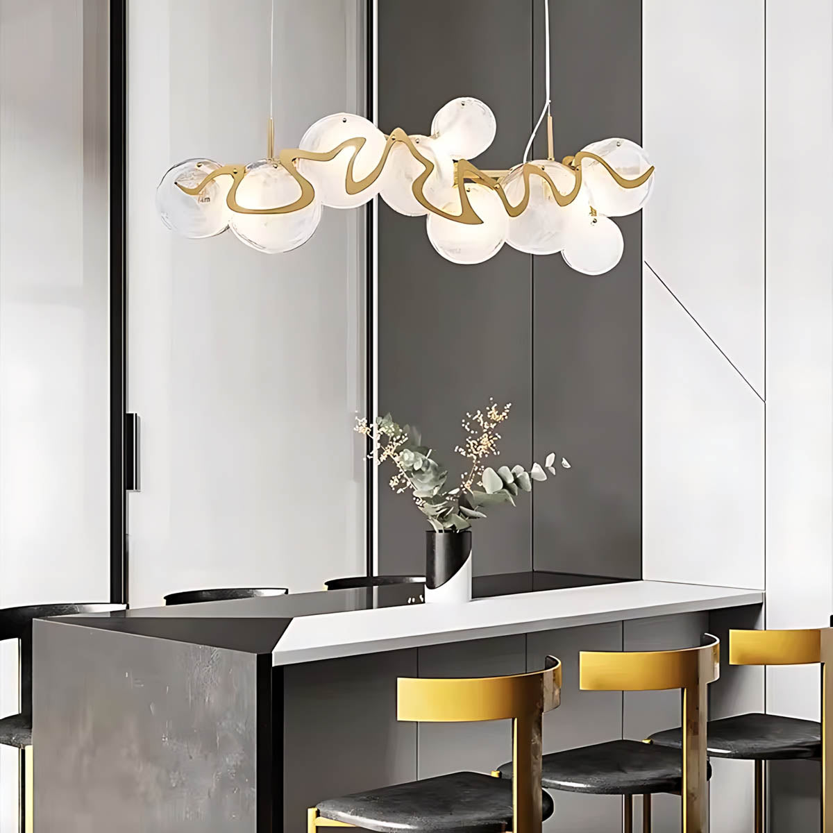 Brookfield Branch Glass Chandelier — gallery image 5
