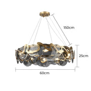 Brookfield Branch Glass Chandelier — gallery image 15