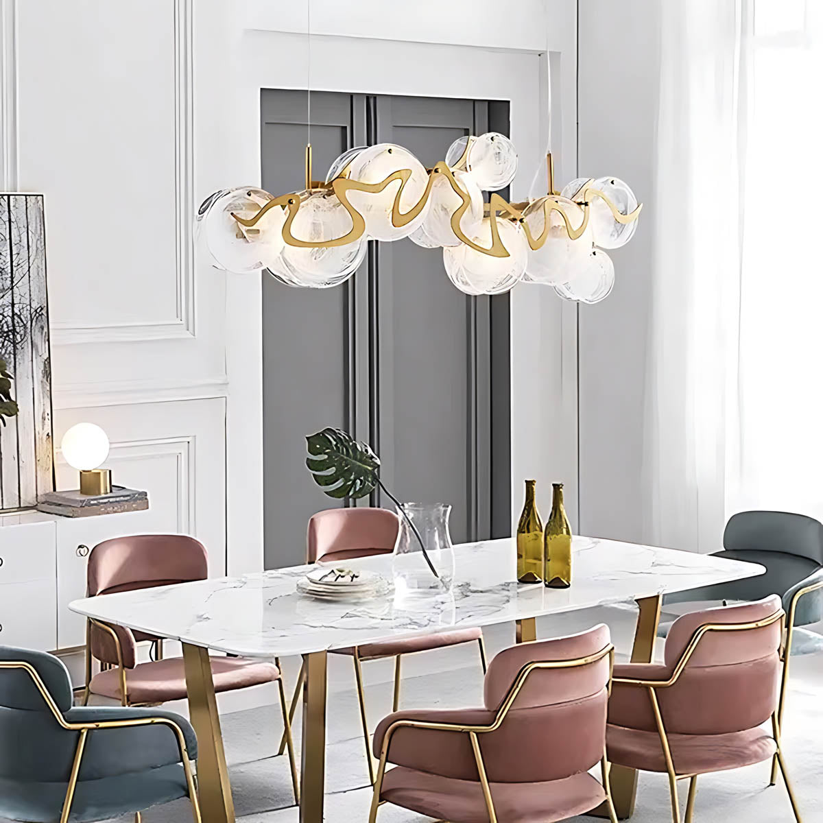 Brookfield Branch Glass Chandelier — gallery image 7
