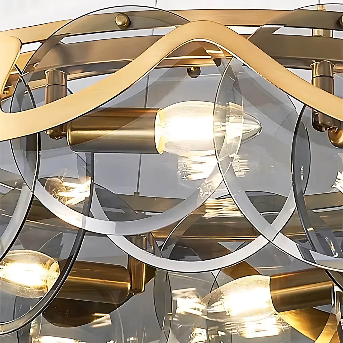 Brookfield Branch Glass Chandelier — gallery image 14