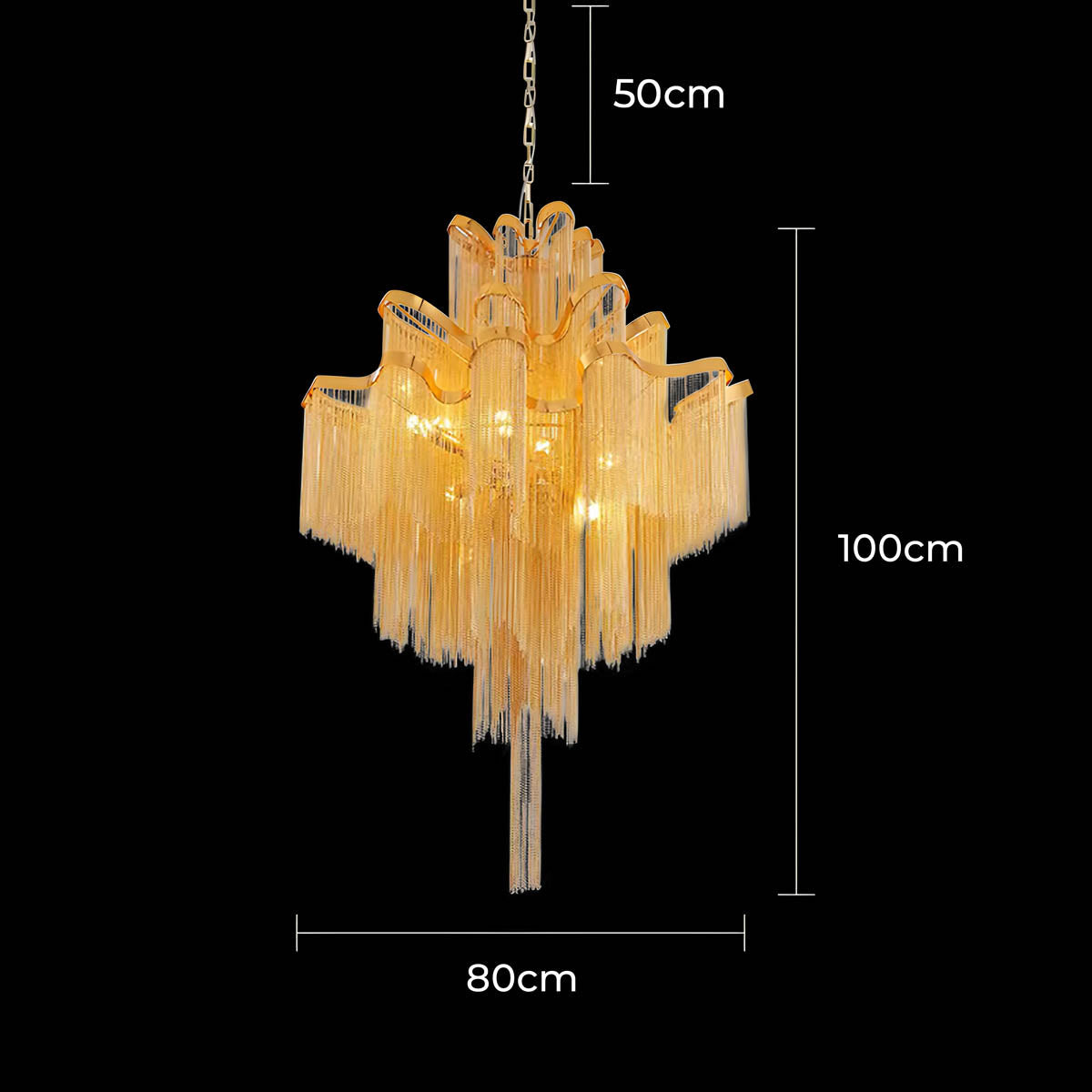 Wildwood Branch Aluminum Chandelier — gallery image 20
