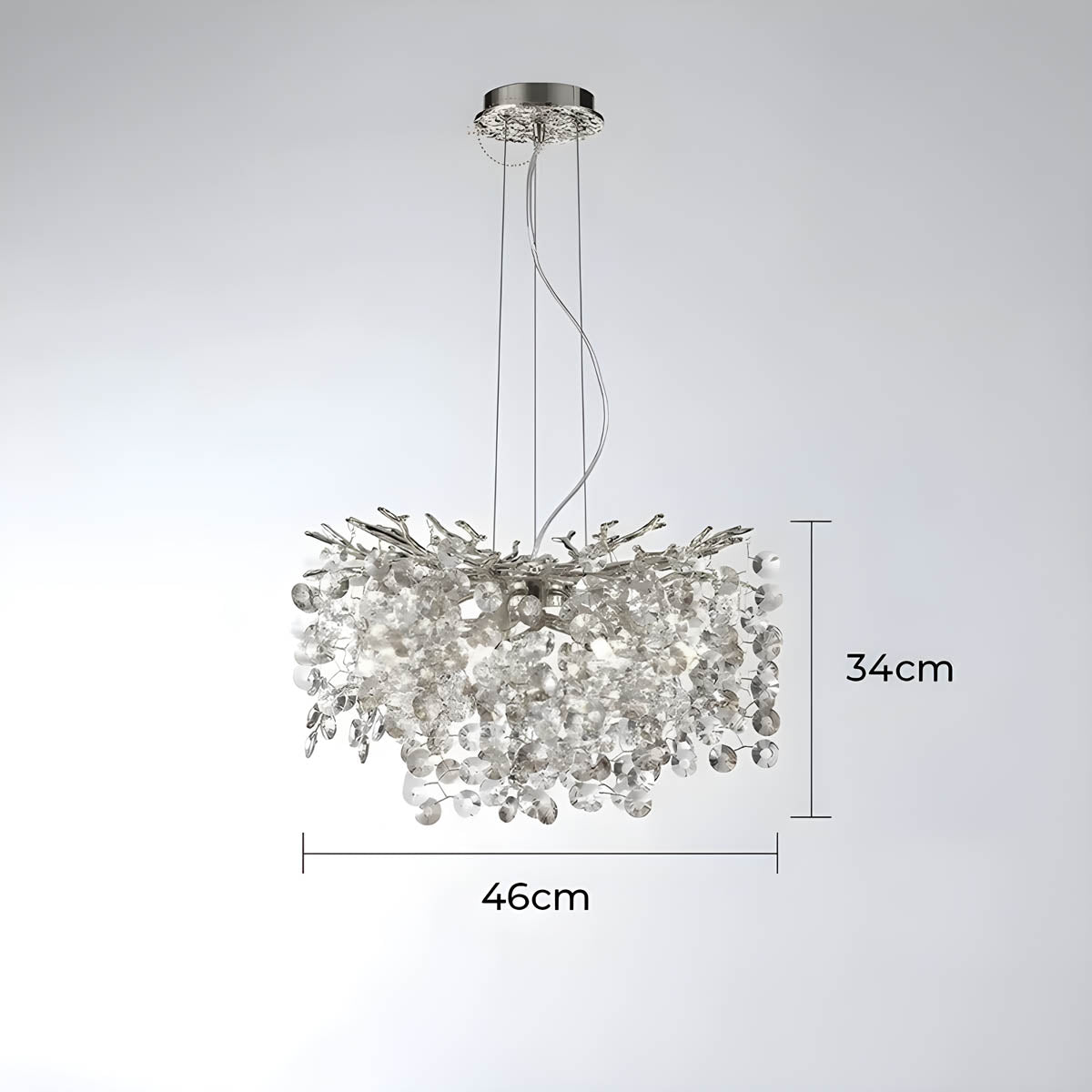 Highwood Branch Crystal Branch Chandelier — gallery image 9