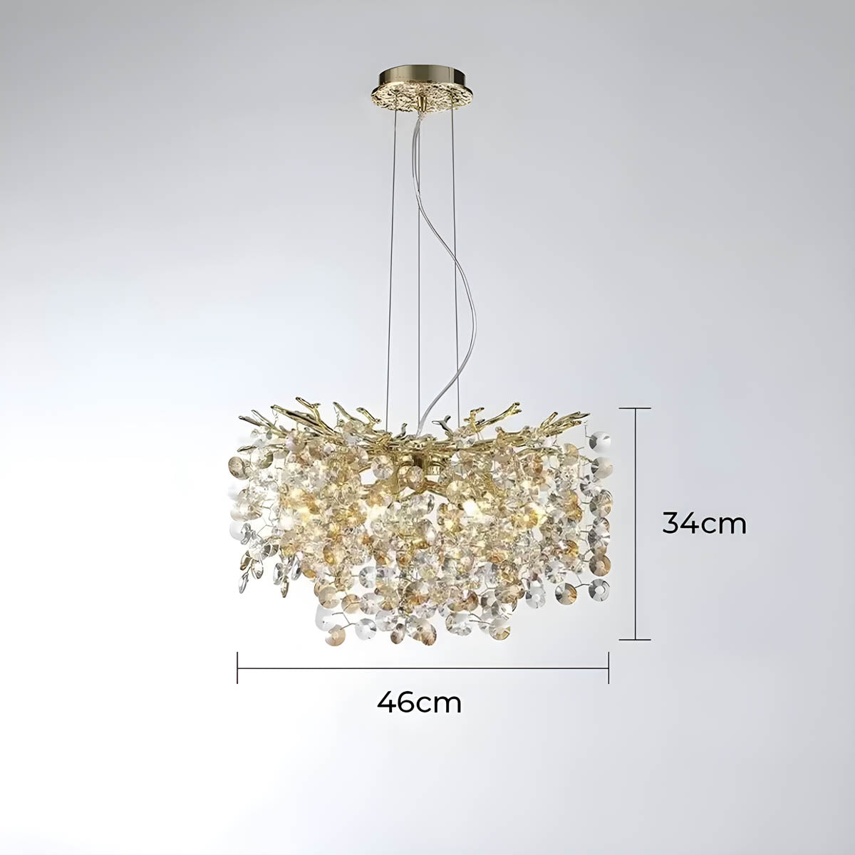 Highwood Branch Crystal Branch Chandelier — gallery image 10