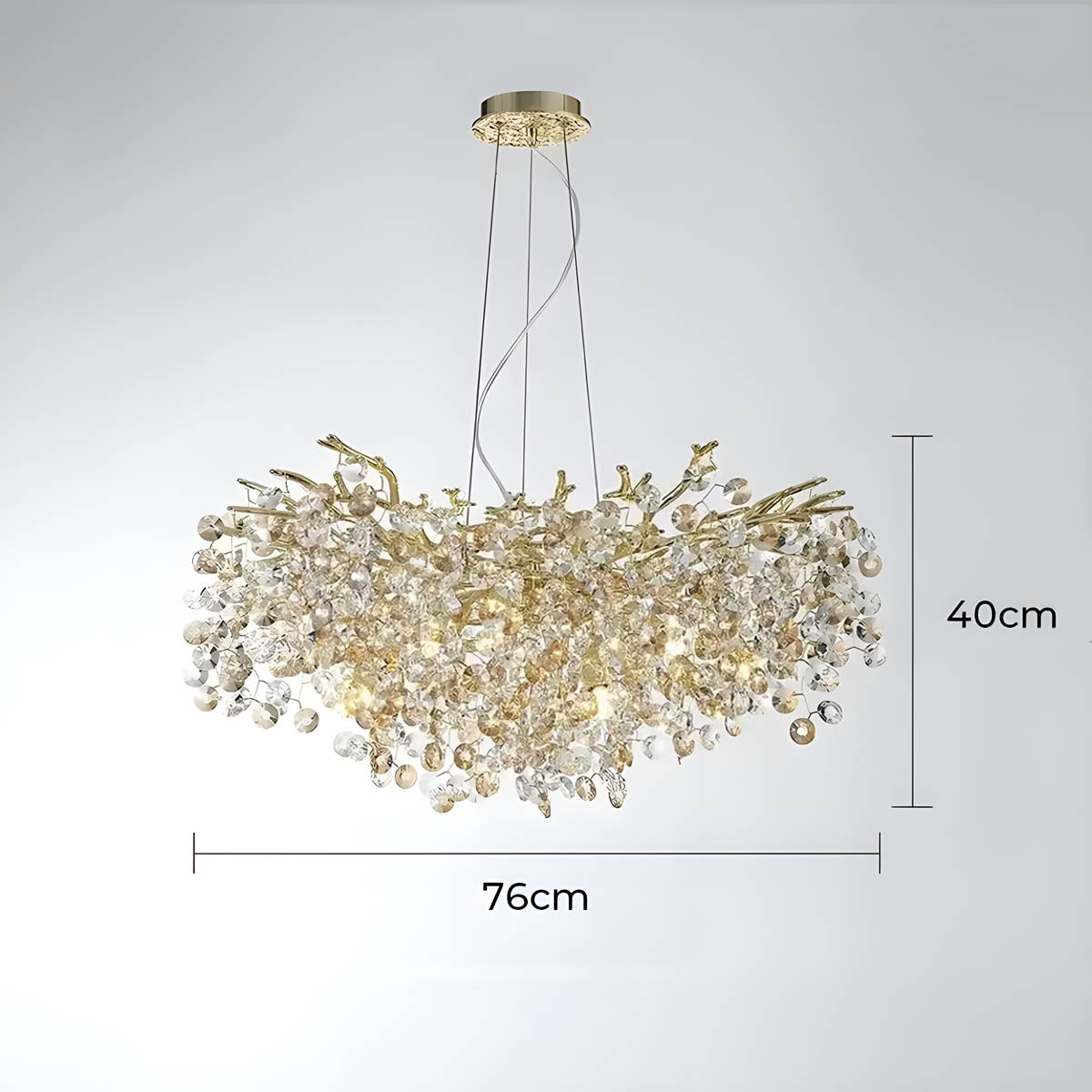 Highwood Branch Crystal Branch Chandelier — gallery image 14