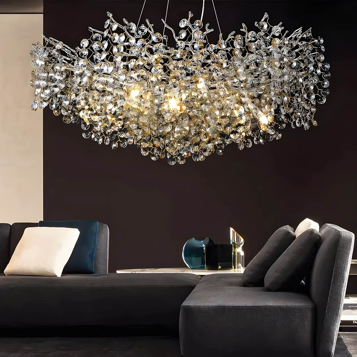 Highwood Branch Crystal Branch Chandelier — gallery image 2