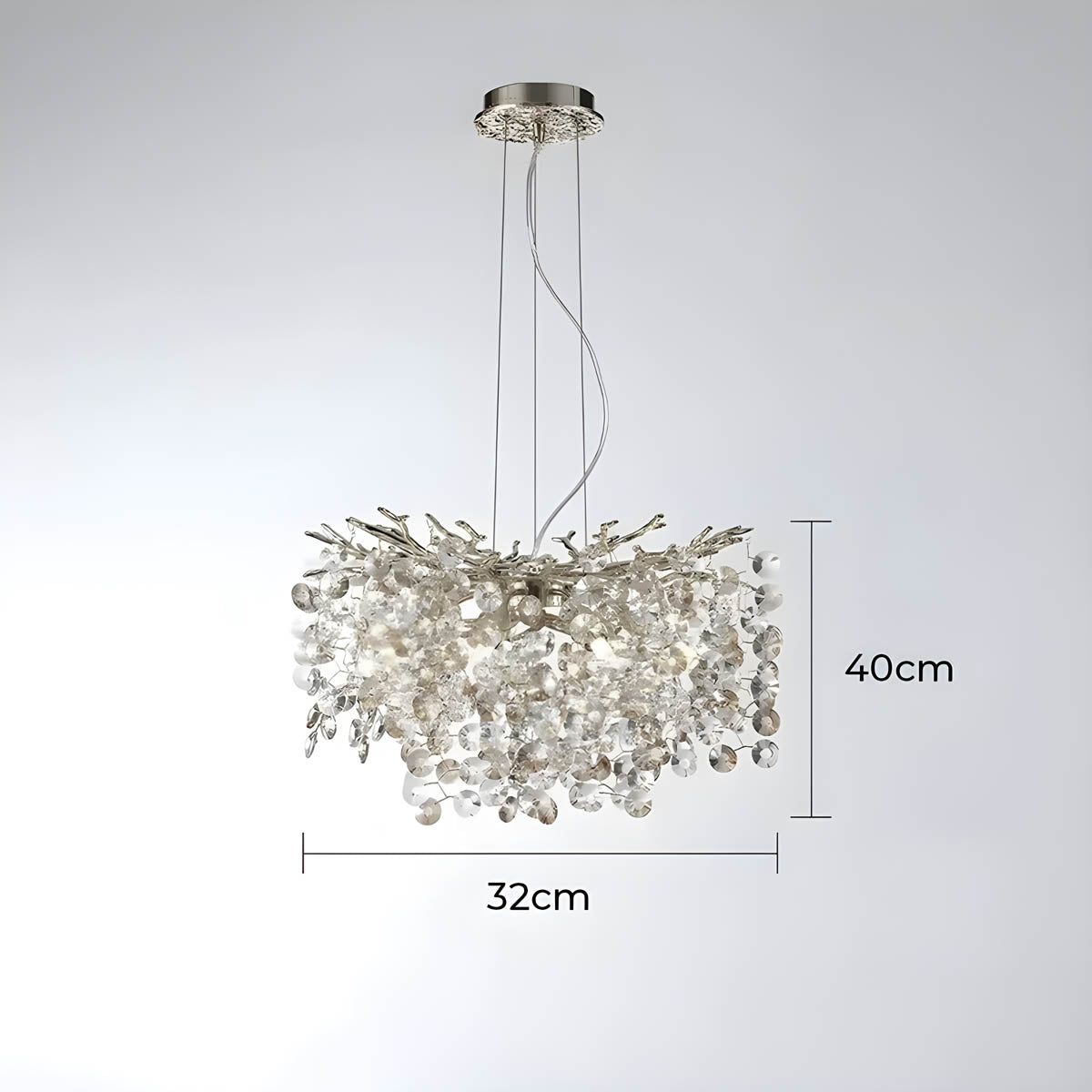 Highwood Branch Crystal Branch Chandelier — gallery image 7