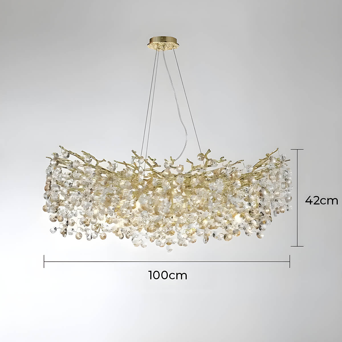 Highwood Branch Crystal Branch Chandelier — gallery image 16