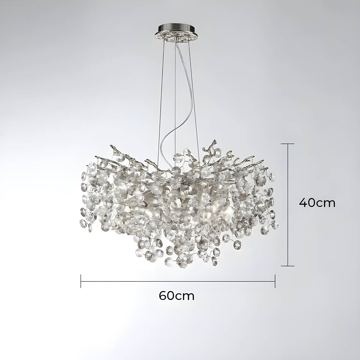 Highwood Branch Crystal Branch Chandelier — gallery image 11