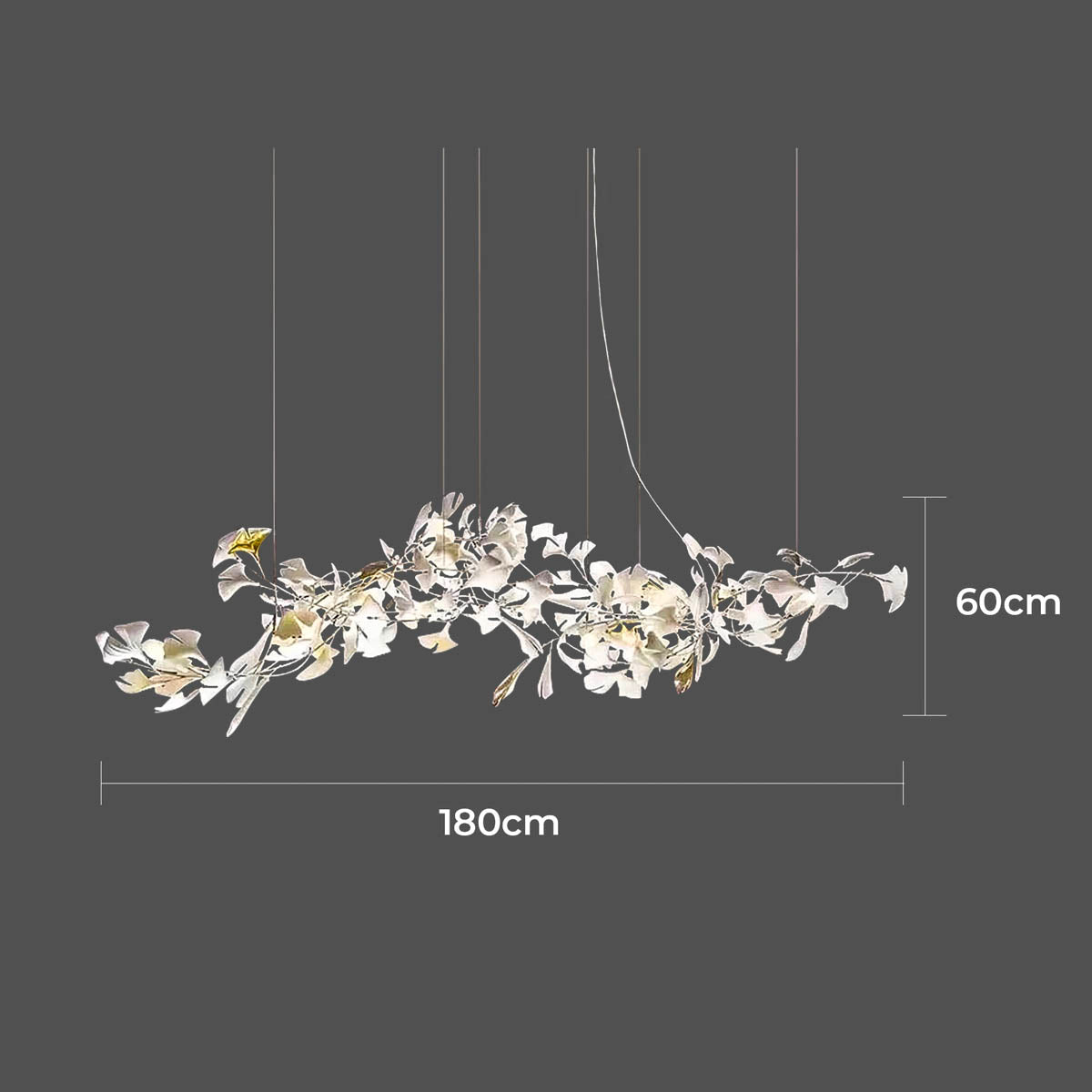 Westcott Branch Ceramic Chandelier — gallery image 17