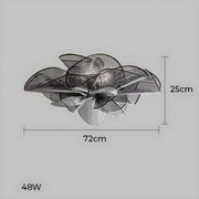 Alderwood Branch Iron Petal Chandelier — gallery image 10