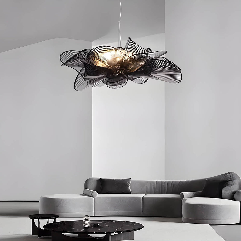 Alderwood Branch Iron Petal Chandelier — gallery image 4