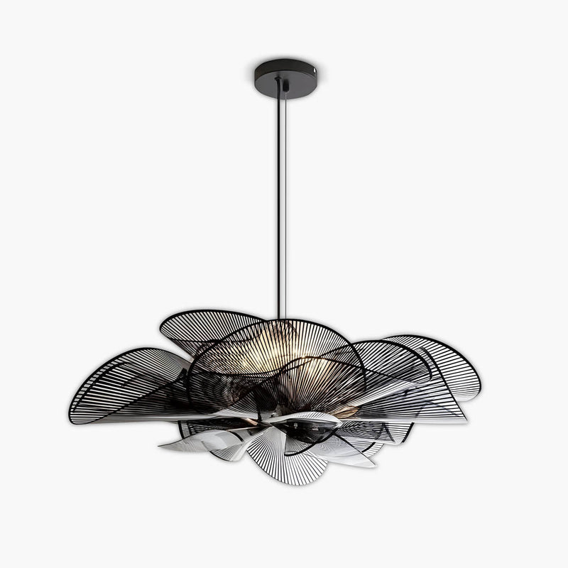 Alderwood Branch Iron Petal Chandelier — gallery image 1