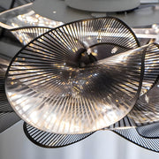 Alderwood Branch Iron Petal Chandelier — gallery image 5