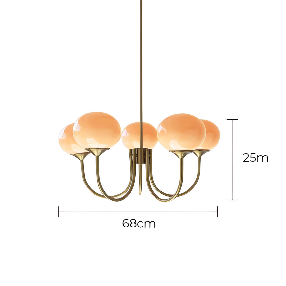 Hartley Branch Glass Globe Chandelier — gallery image 19