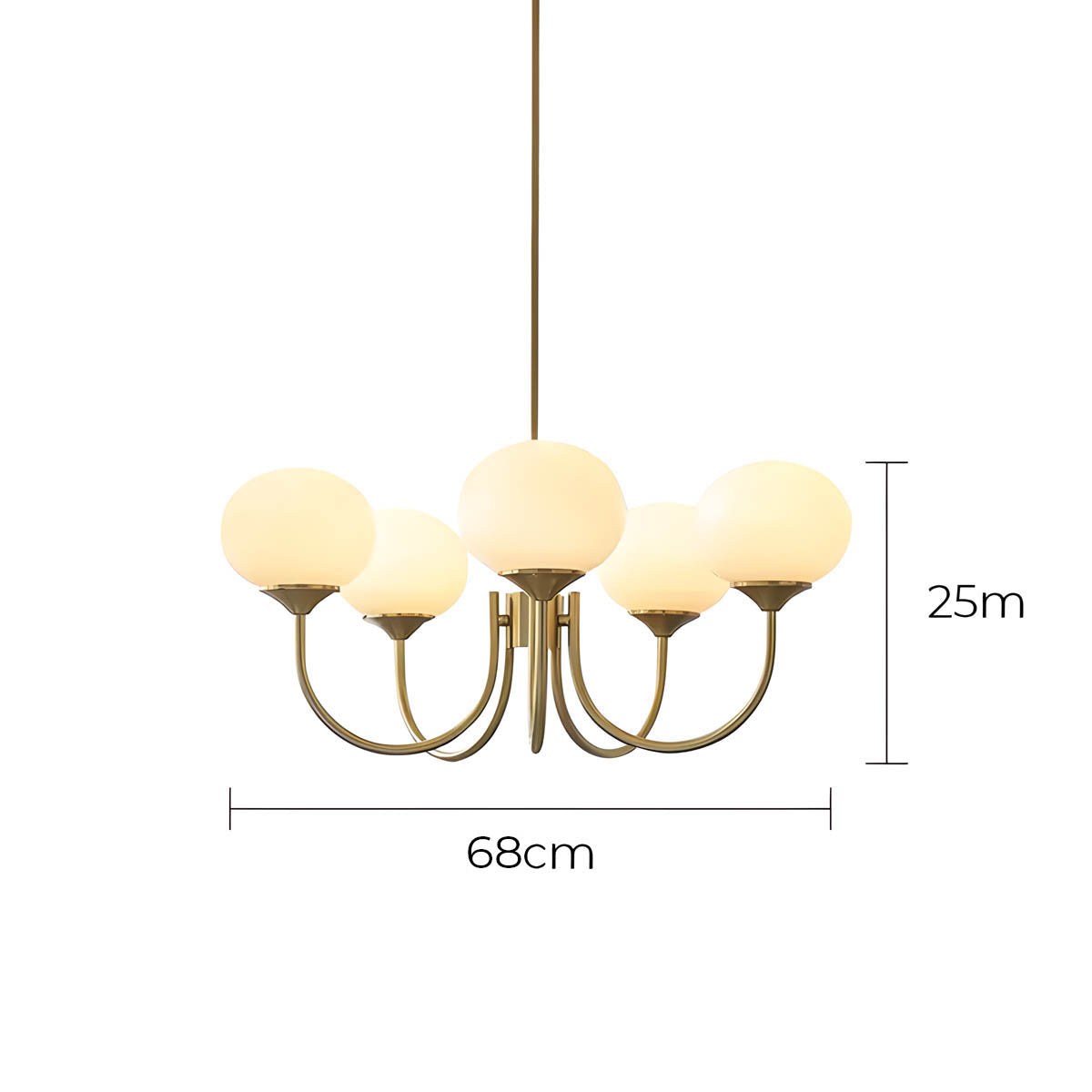 Hartley Branch Glass Globe Chandelier — gallery image 17