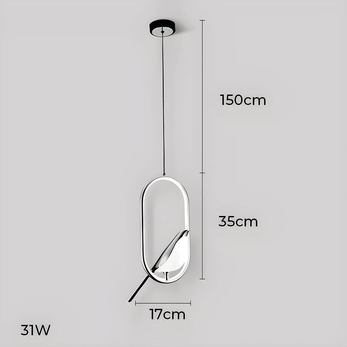 Langford Branch Acrylic Pendant Light — gallery image 20