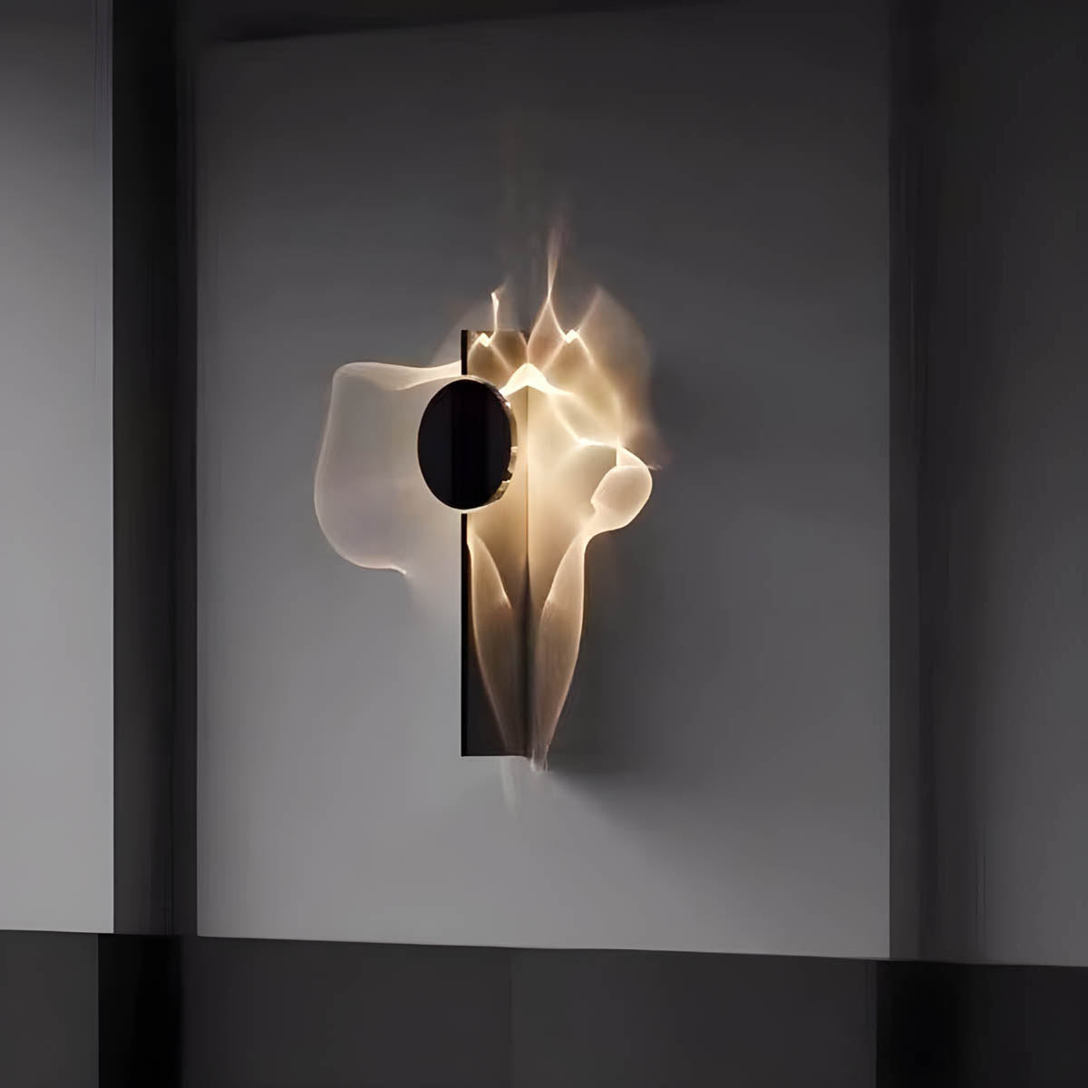 Mossley Branch Stainless Steel Wall Sconce — gallery image 2