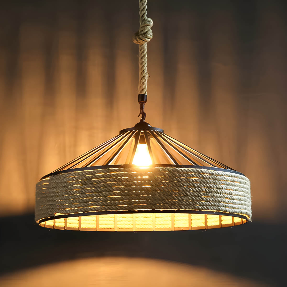 Oakmere Branch Rope Chandelier — gallery image 10