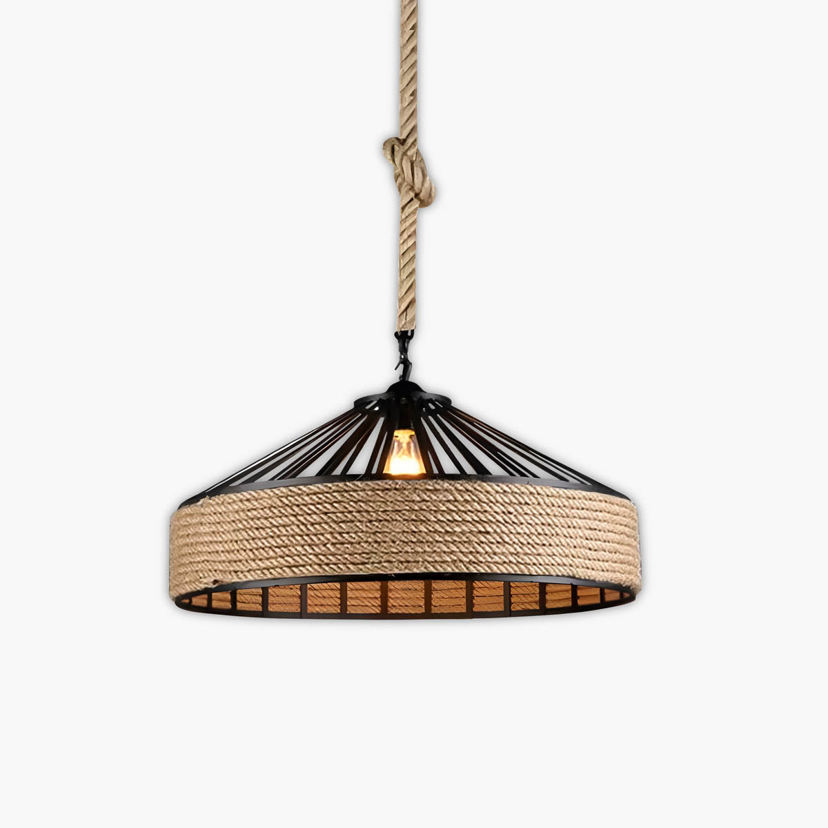 Oakmere Branch Rope Chandelier — gallery image 1