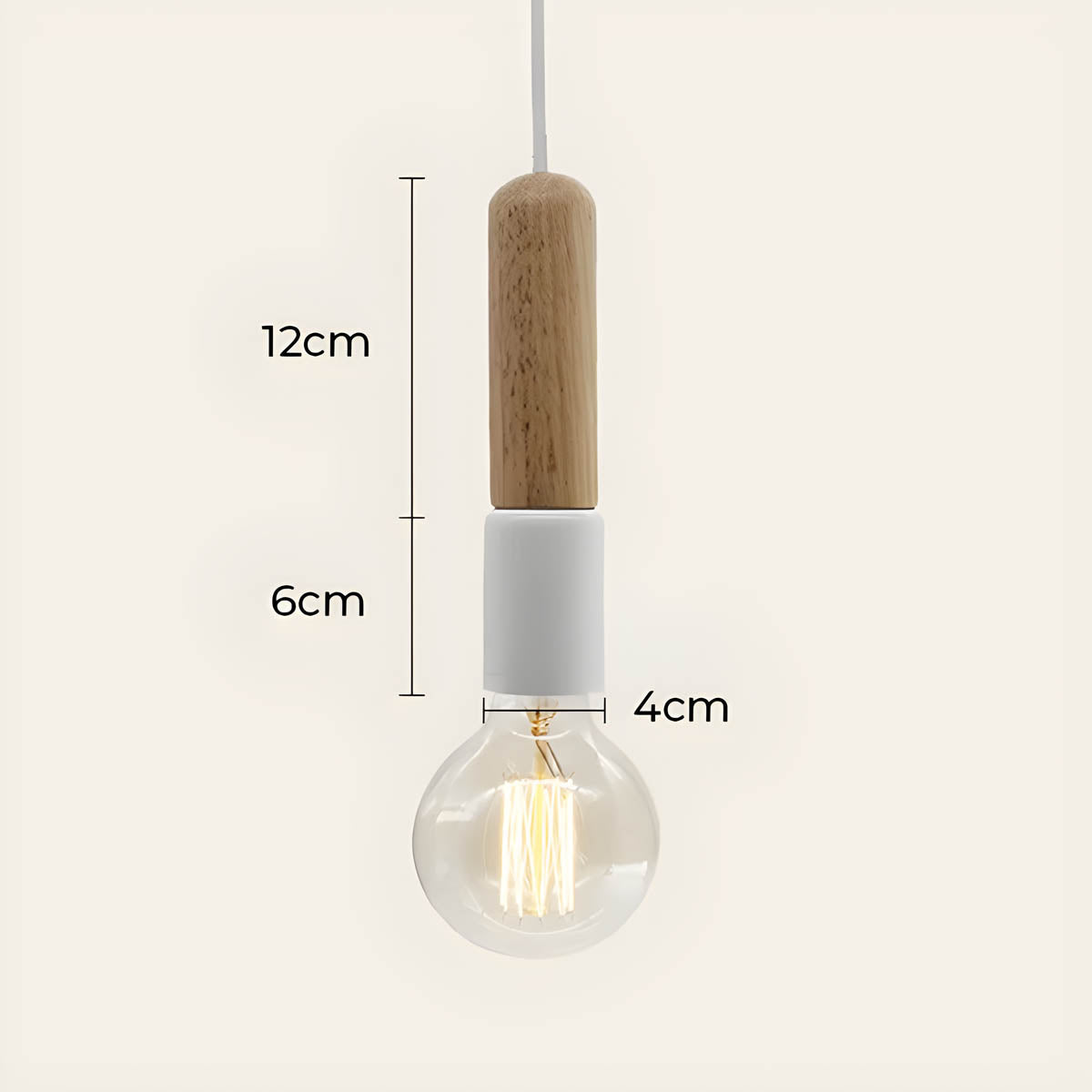 Rosewood Branch Wood Pendant Light — gallery image 17