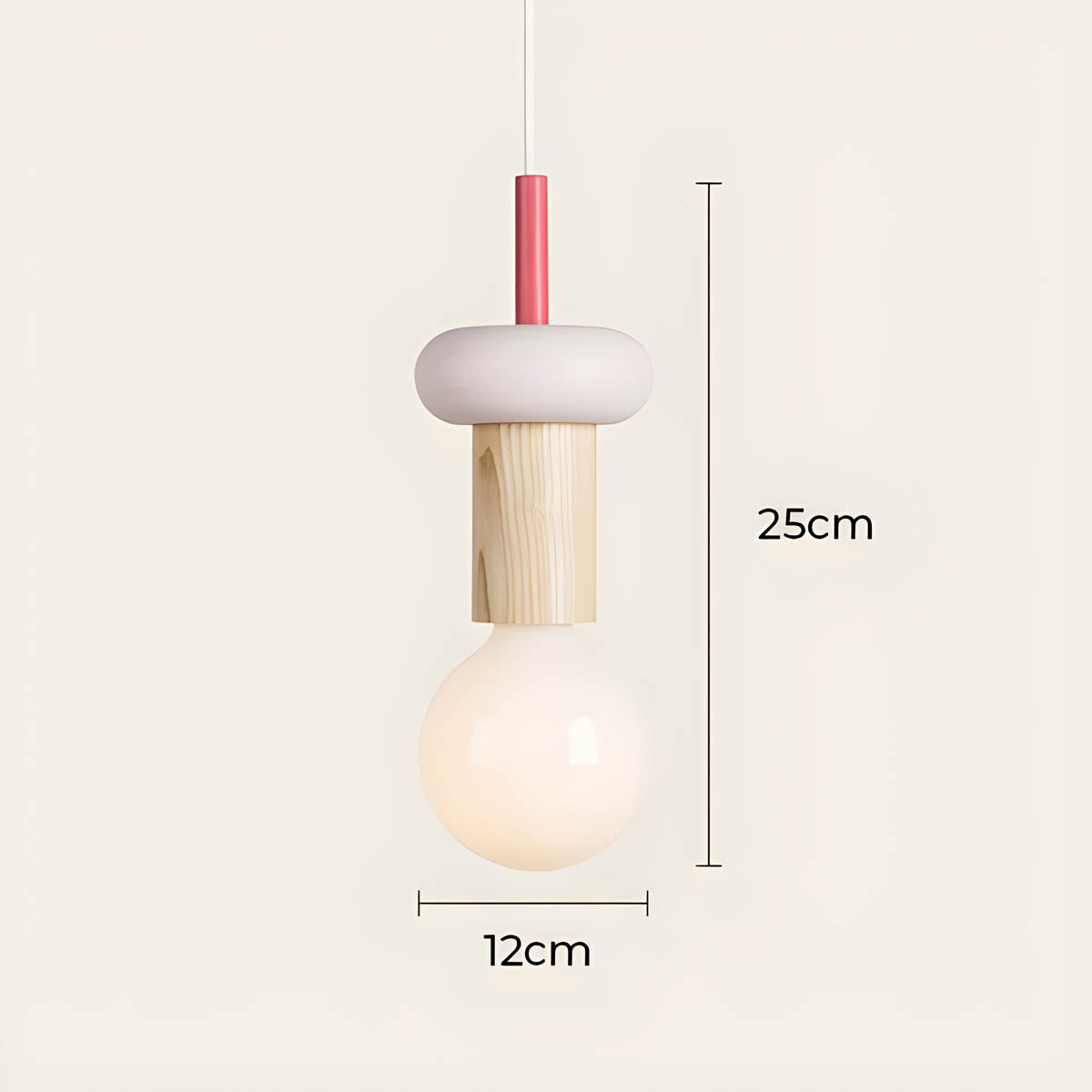 Rosewood Branch Wood Pendant Light — gallery image 8