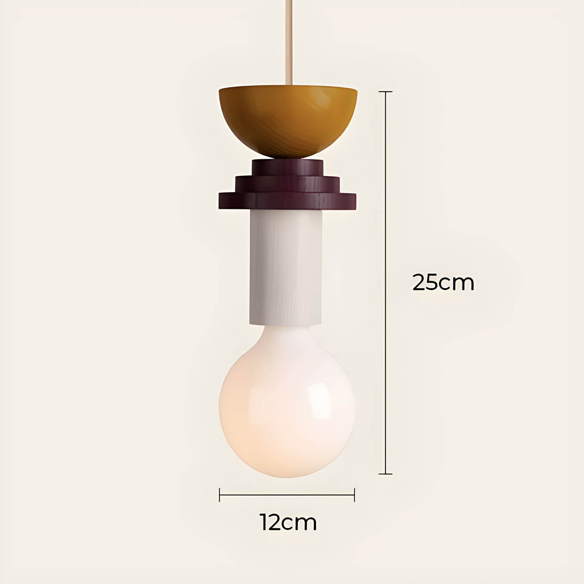 Rosewood Branch Wood Pendant Light — gallery image 13